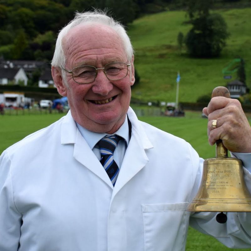 Former fell-runner and now Bellman of Grasmere Lakeland Sports and Show, Tommy Sedgwick