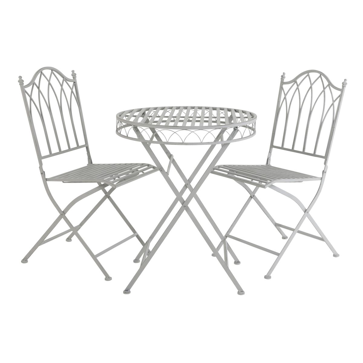Wrought Iron Feminine Bistro Set