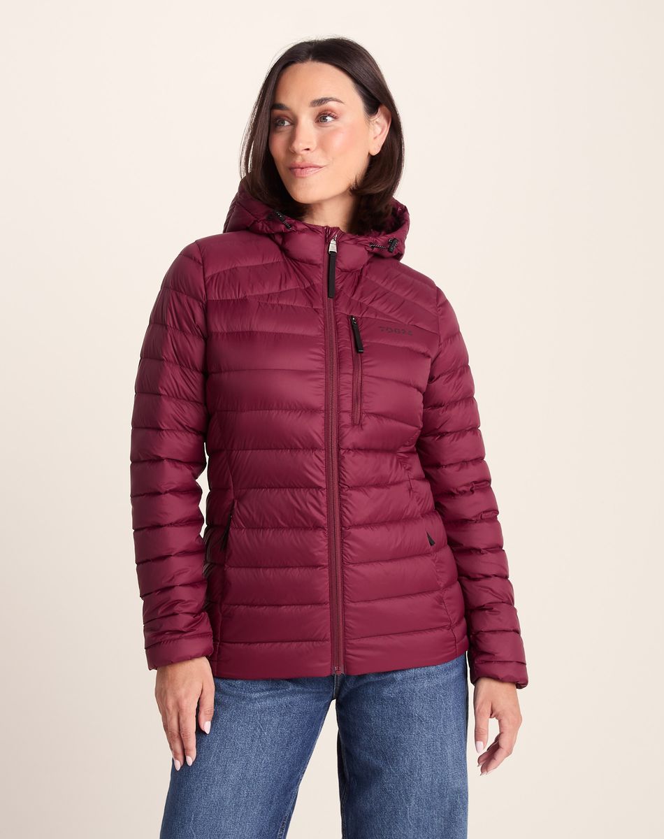 North Women's Hooded Jacket - Burgundy