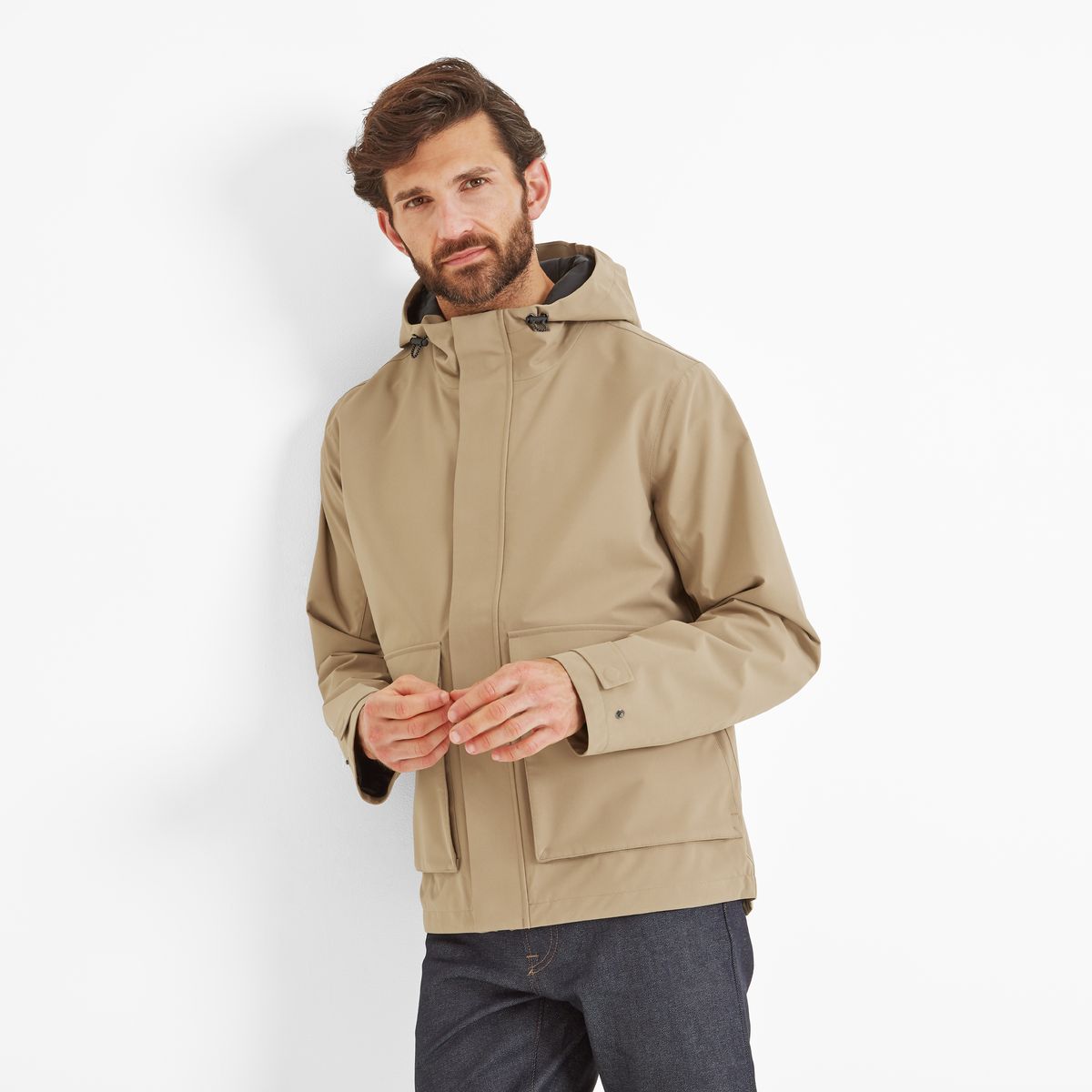 Cason Men's Waterproof Jacket - Walnut
