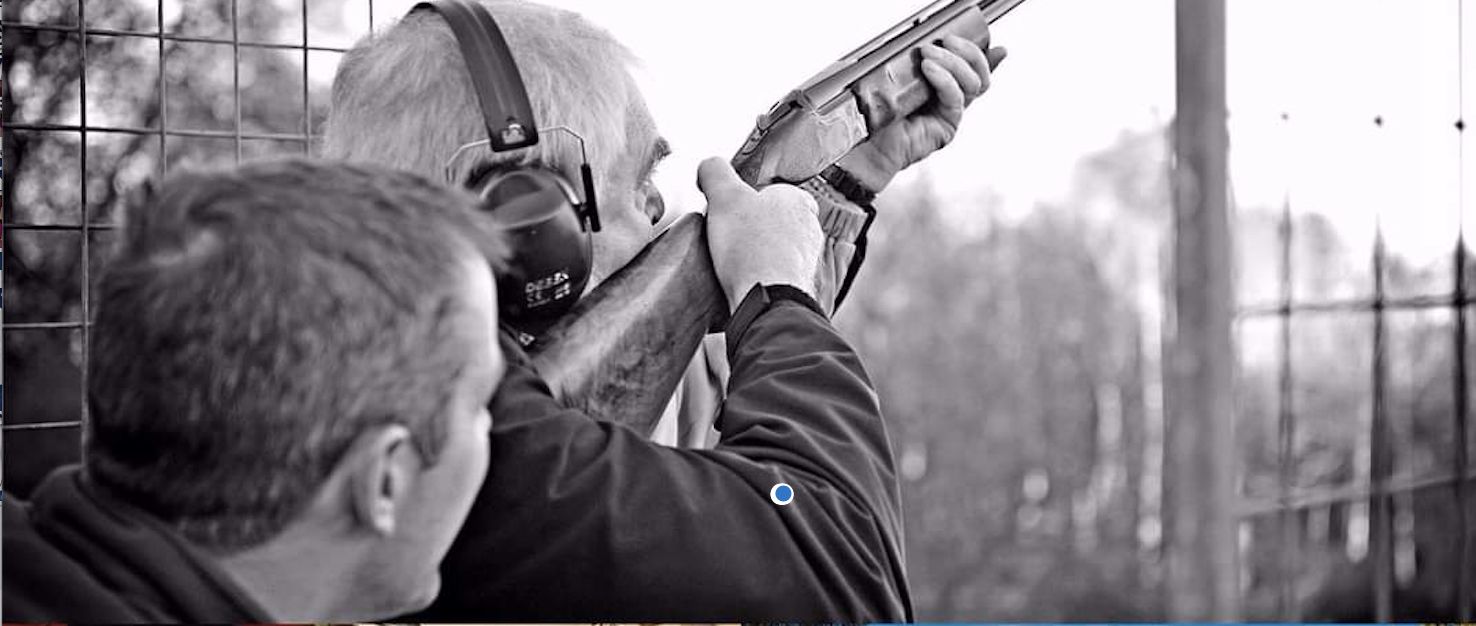Clay pigeon shooting 