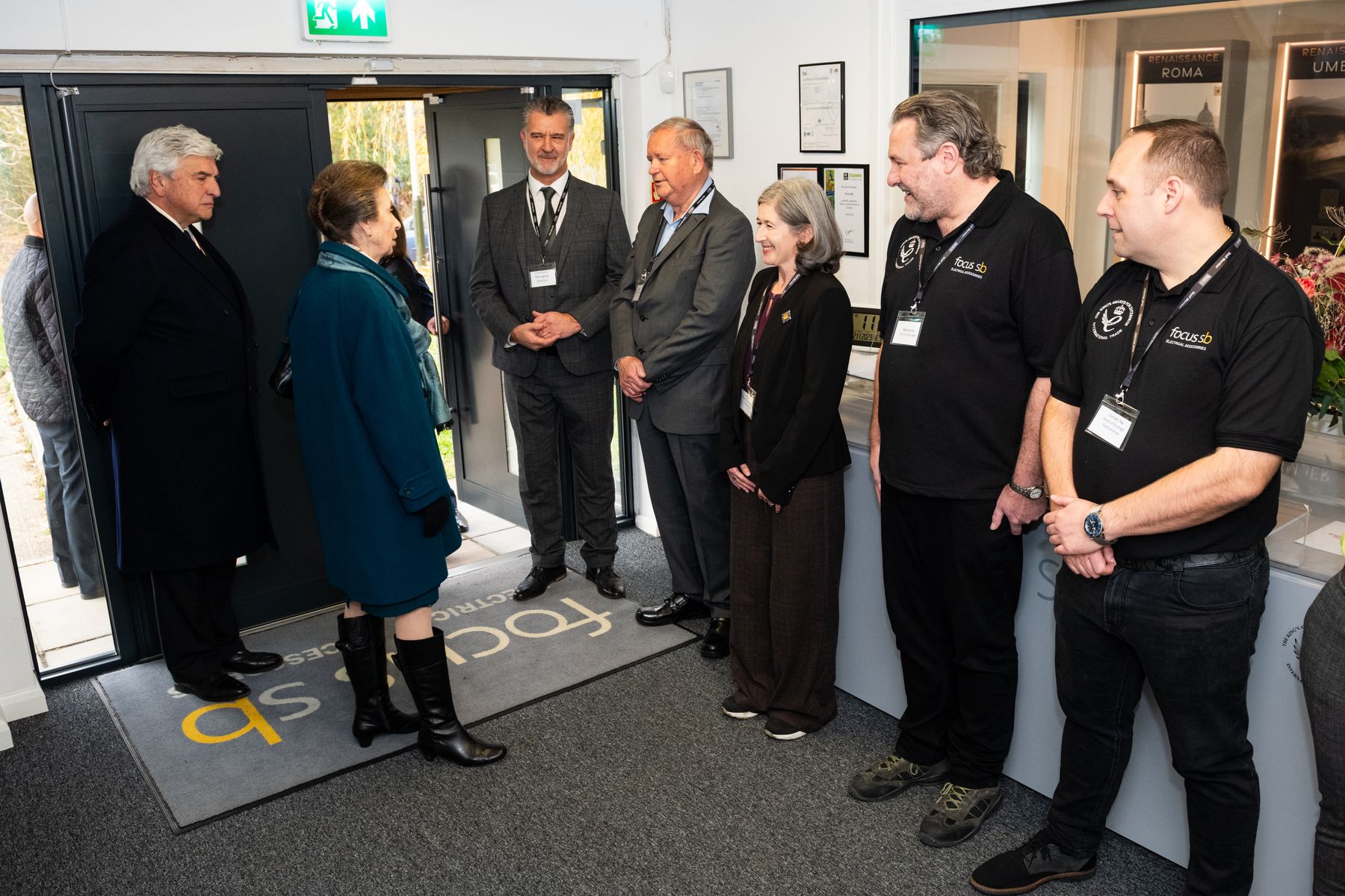 Mr Roger Kemp, retired chairman meets HRH The Princess Royal