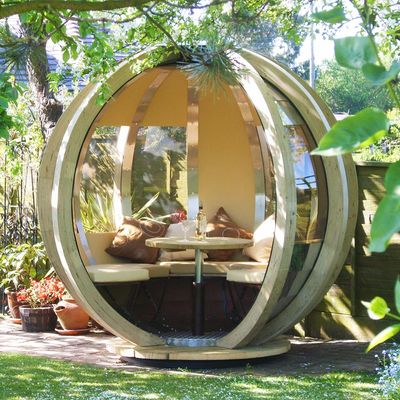 Ornate Garden Rotating Lounger Garden Pod