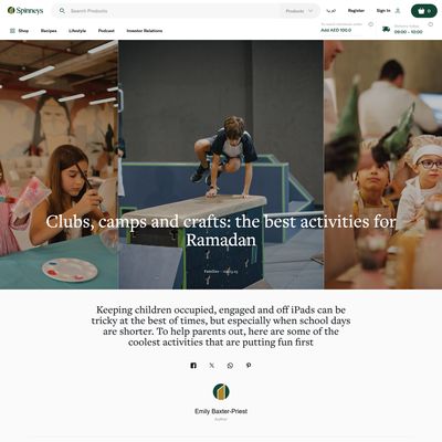 Screencapture of Spinneys.com