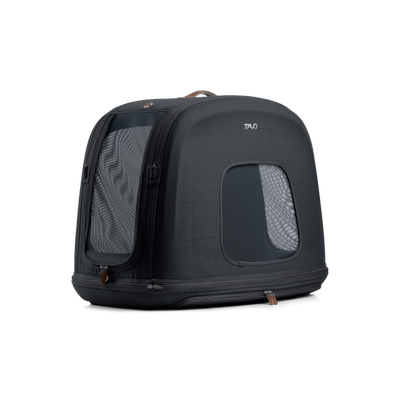 Crispin Pet Tavel Crate, size Medium, in colourway Onyx