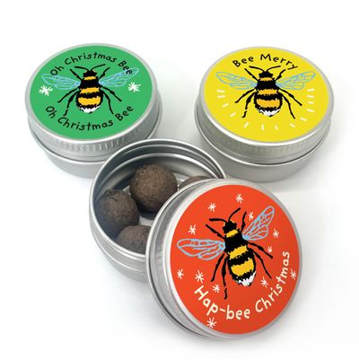 Christmas Bees Mini Tins