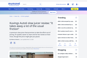 Screencapture of Mumsnet