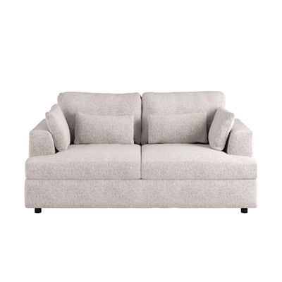 Solace+Co Drew 2 Seater Cream Chenille Sofa