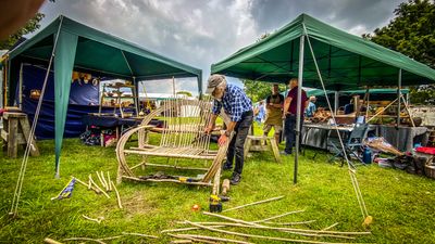 Chair crafting at Sculpture by the Lakes.jpeg