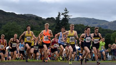 Fell runners at Grasmere Lakeland Sports and Show 2023