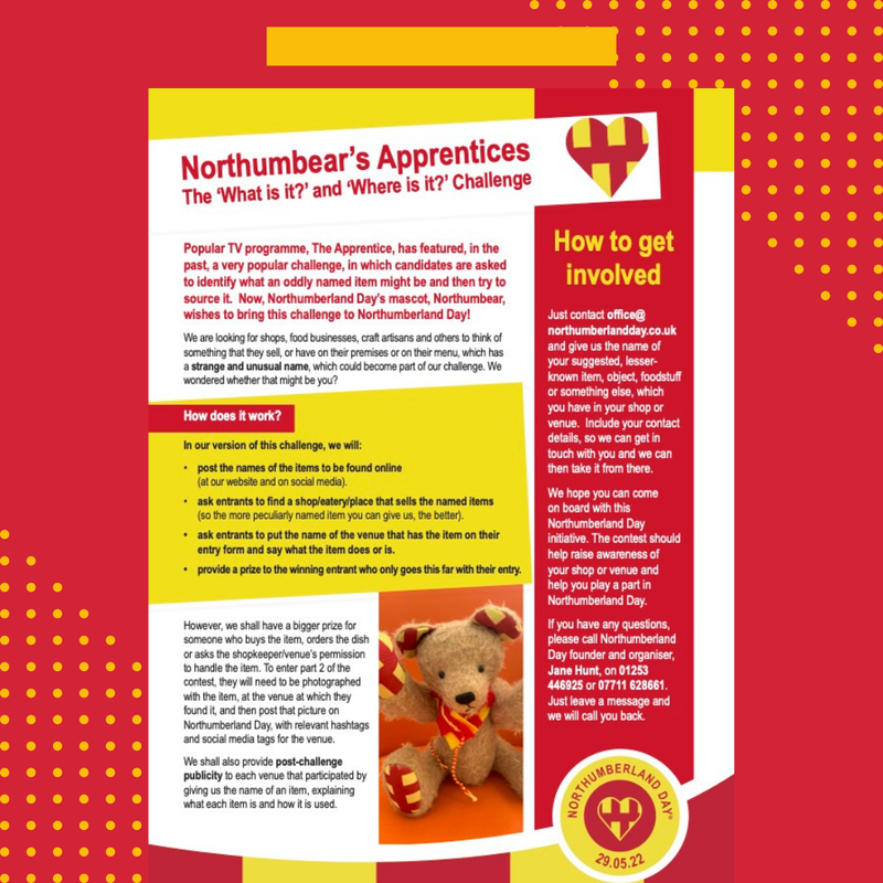 Graphic for the What Is it? Where Is it? Northumbear's Apprentices Challenge 2022