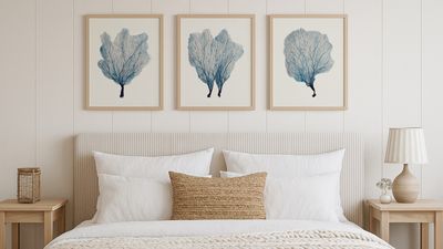 Suggested HeaBeach House Art, Set of Three Coral Art Prints  Set of Coral Paintings   Natural Frame, £147, 8724862.jpg