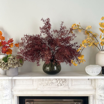 Suggested Header 2000px Artificial Orange Autumnal Leaves (left), Articial Burgundy Acer Branch (centre), Artificial Yellow Ginkgo Leaves (right).jpg