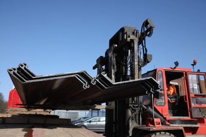 Sheet Piling UK's Emirates Steel Sheet Piles at PD Ports site at Immingham