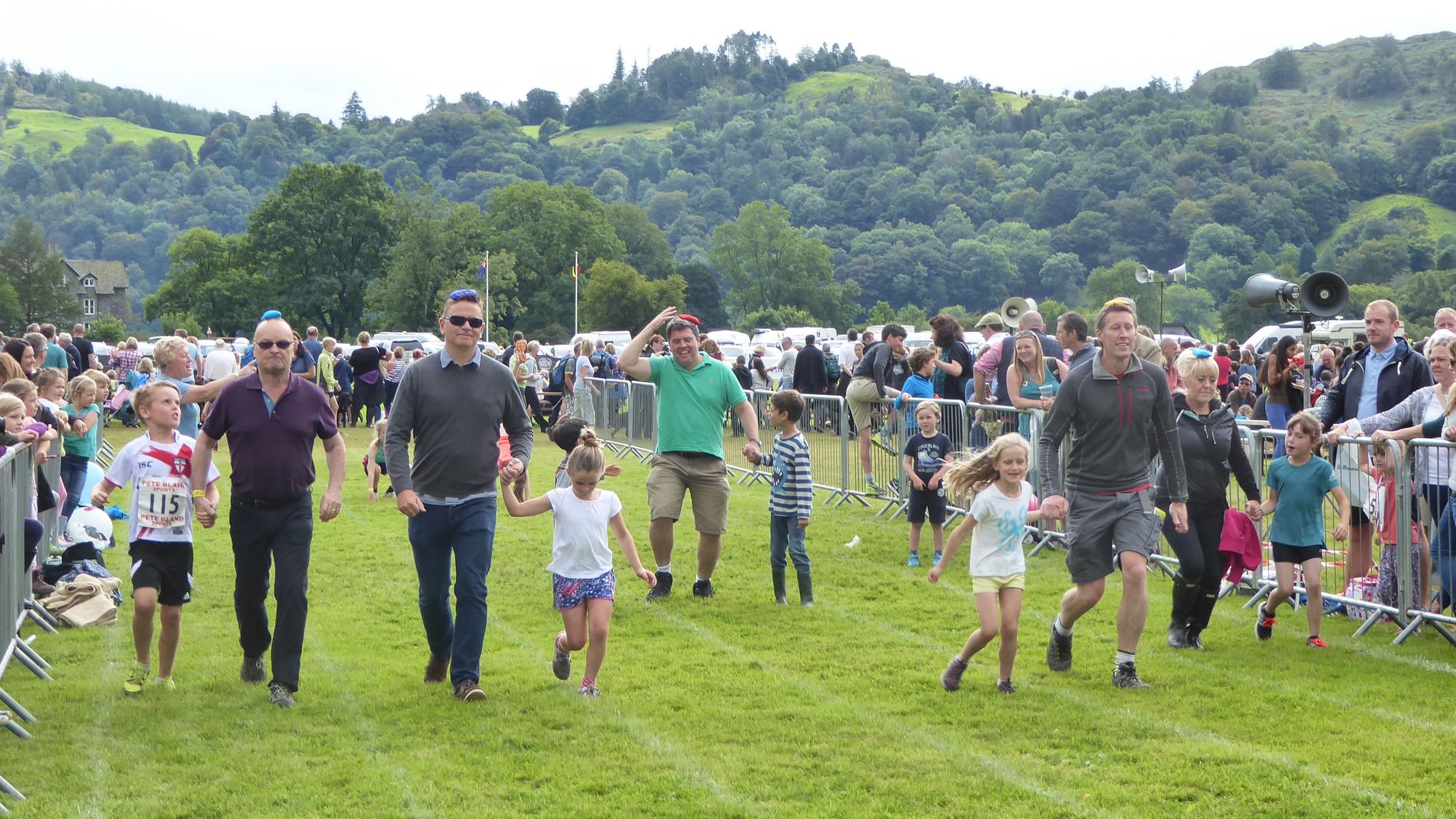 Family races at the Grasmere Sports and Lakeland Show, Grasmere,