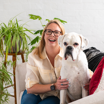 Tara Askham and her dog