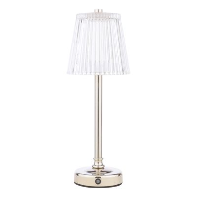 Callaghan Rechargeable Table Lamp Polished Nickel