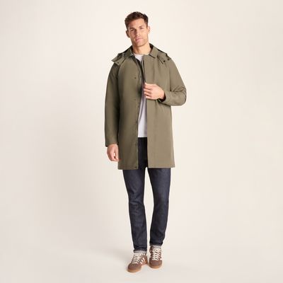 Chester Men's Waterproof Car Coat - Mushroom