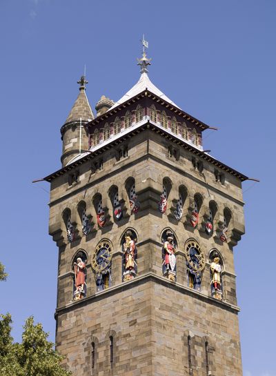 Cardiff Castle clock tower.jpg