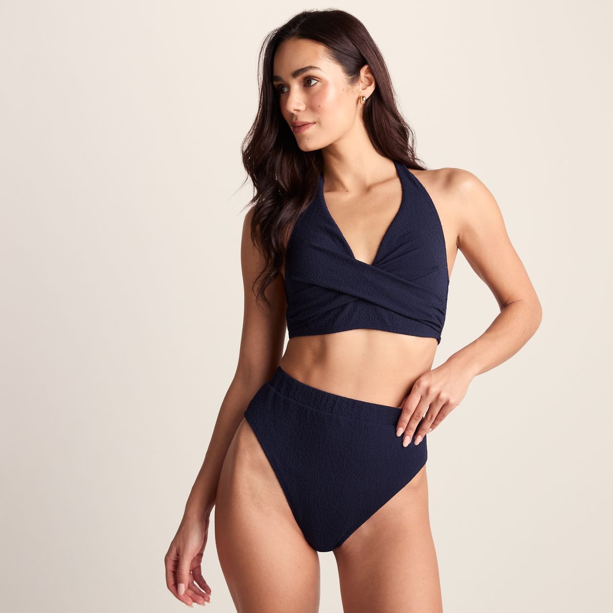 Mina Womens 2 Piece Bikini - Oxford Blue
