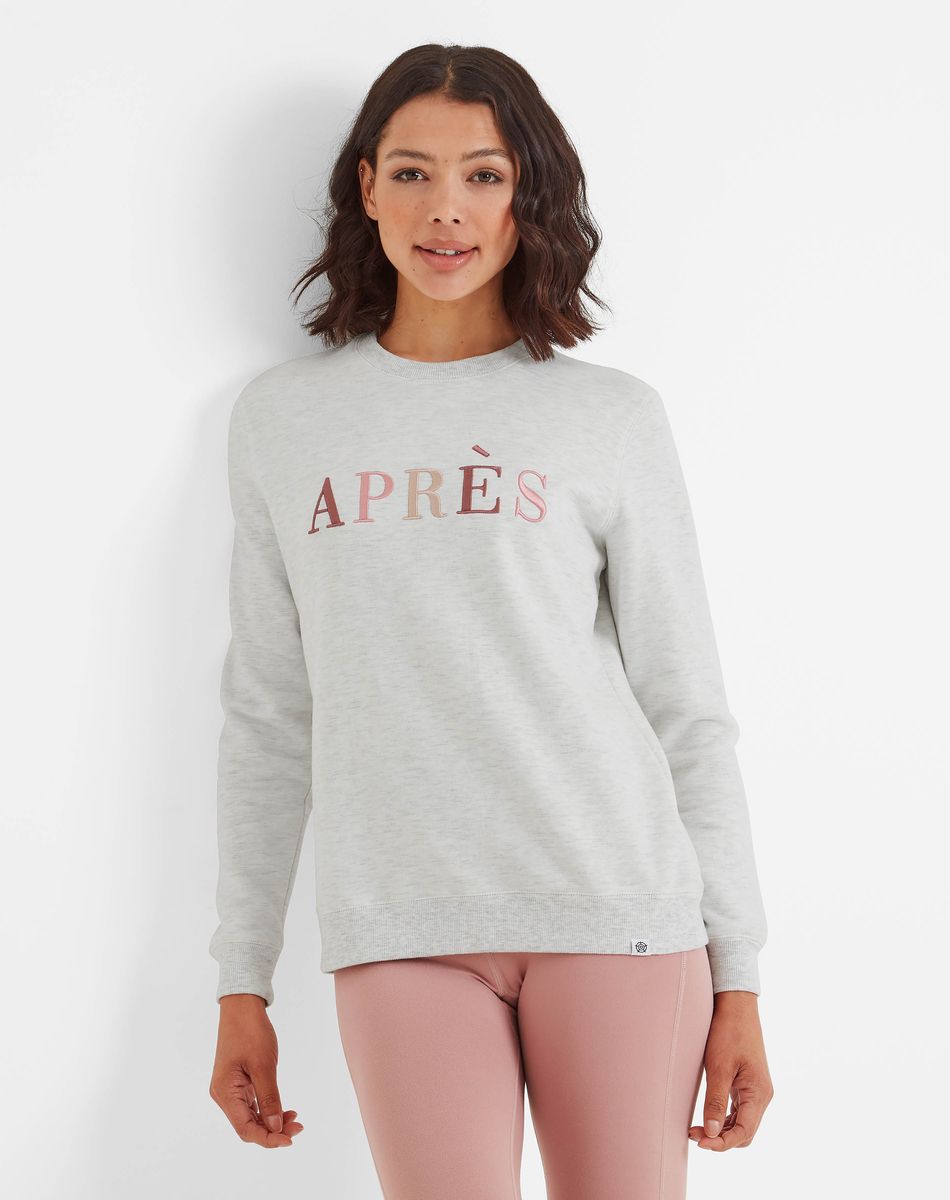 Kareena Women's Sweat - Ice White Marl