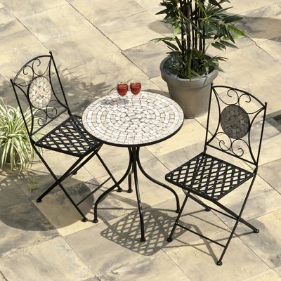 Tangier Mosaic Garden Bistro Set