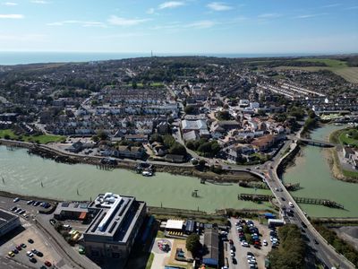 Aerial view of Newhaven by Cripps Photography.