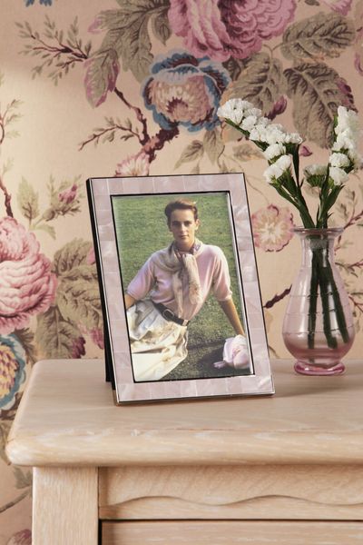 Whitford Photo Frame Polished Nickel and Pink
