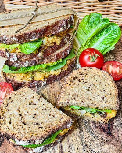 Coronation Vegan Chicken (or chickpea) Sandwich