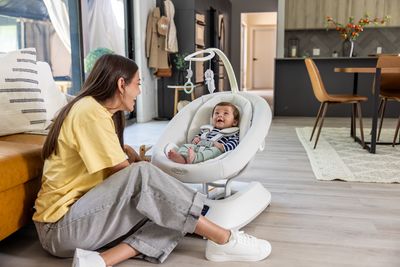 Eluma Sway Baby Swing with Cry Assist Technology 