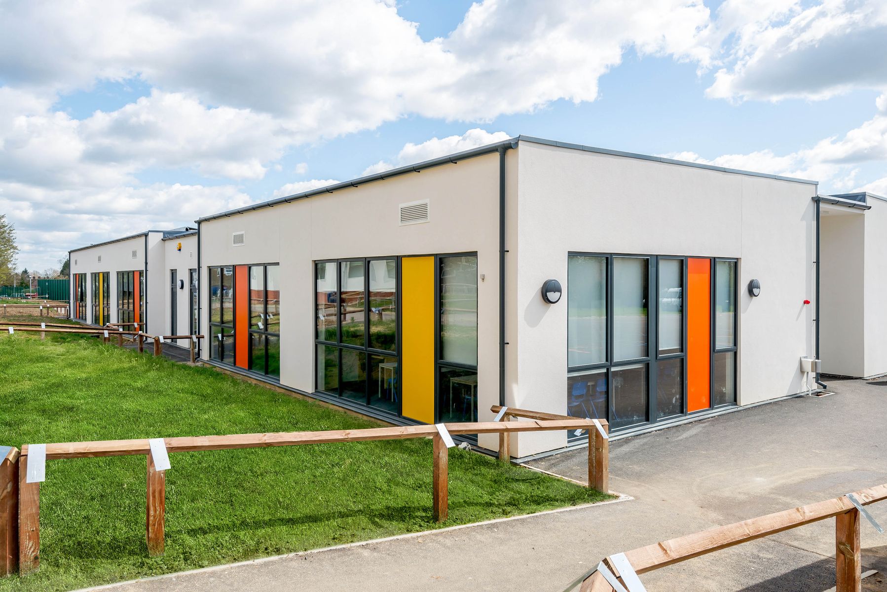 TG Escapes timber frame net zero classroom block at Samual Ryder Academy 