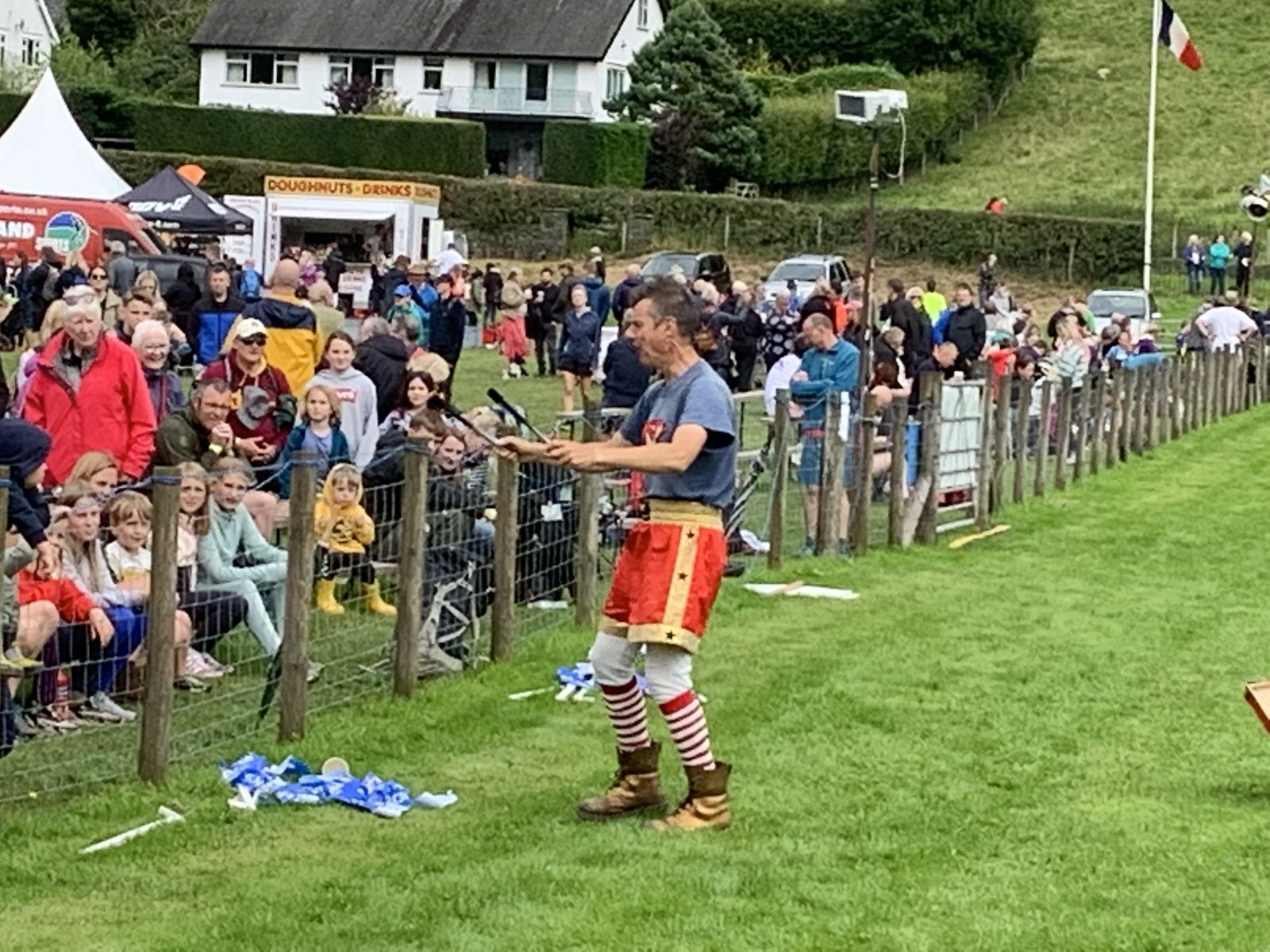 Fire Man Dave entertaining the crowds at the 2023 Grasmere Lakeland Sports and Show.
