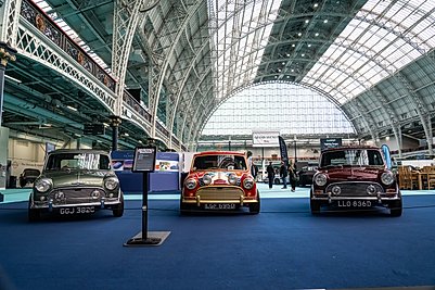 Beatles Minis at London Classic Car Show 