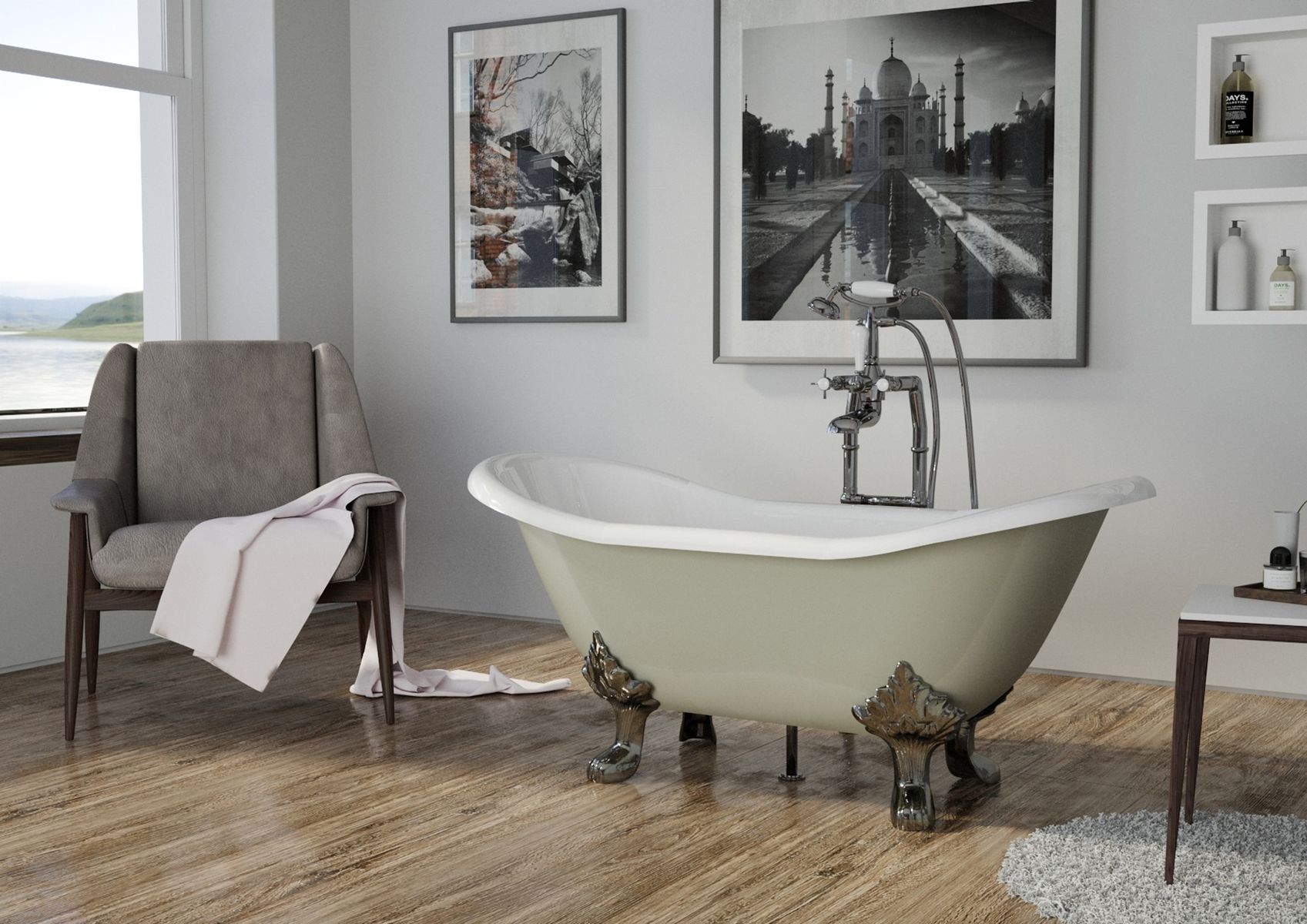 2000px Renaissance At Home, Byron Cast Iron Hurlingham Bath, £2090, 7681755.jpg