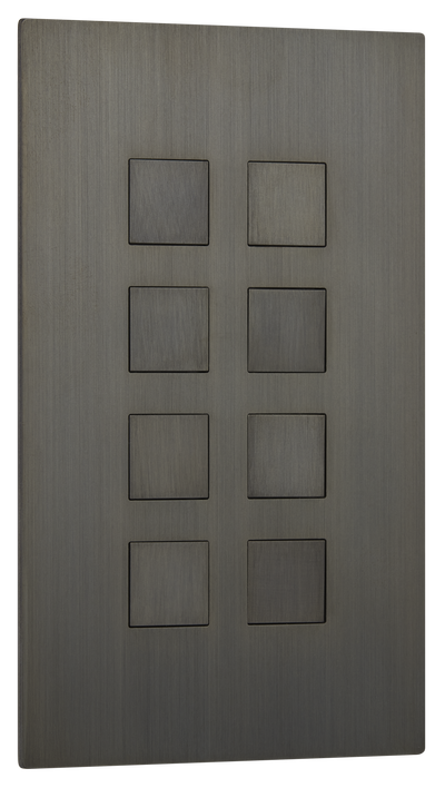 8G vertical Control switches, Umber finish