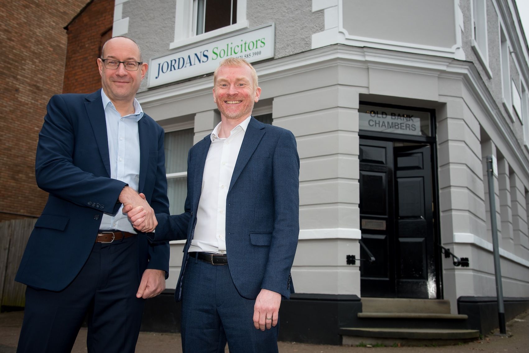 CEO of Adeptio Law Group and FBC Manby Bowdler, Neil Lloyd with Michael Jordan, managing director of Jordans Solicitors.jpg