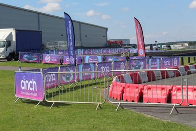 Farnborough Pedestrian Barrier.JPG