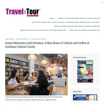 Screencapture of Travel and Tour World