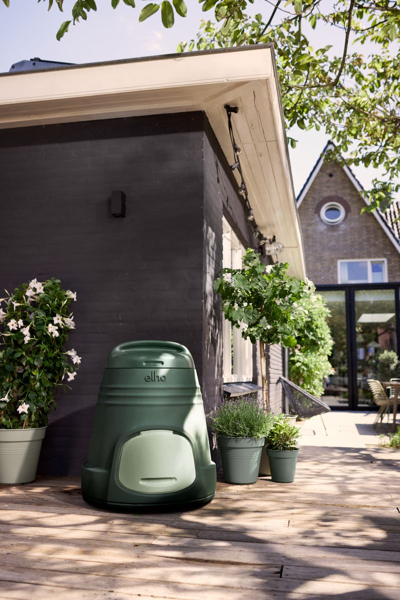 green basics composter 200L leaf green