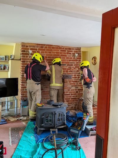 Caroline Barrett Chimney Fire  - Suffolk                        