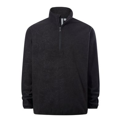 Charlton Mens Printed Midweight Microfleece Half Zip - Terrain Print