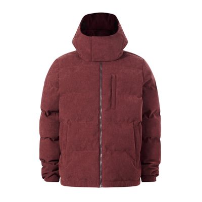 Buckley Mens Corduroy Padded Coat - Chestnut Brown