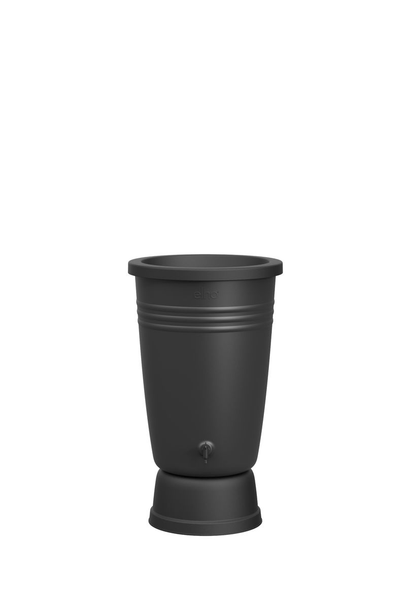 green basics rainbarrel plus 200ltr living black
