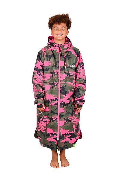 Charlie McLeod Eco Kids Long Sleeve Sports Cloak in Camo Pink