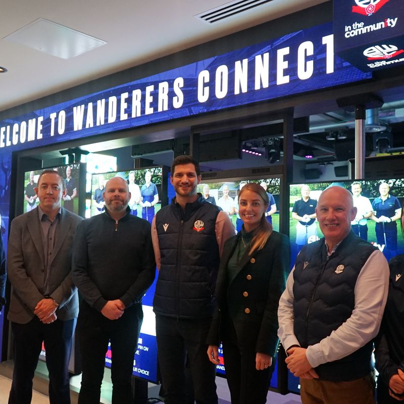 Bolton Wanderers’ charity networks at TVD’s new Experience Centre