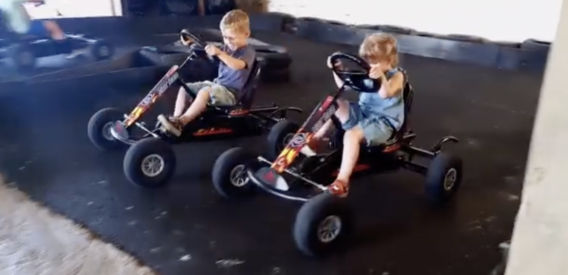 Karting at the Lakeland Maze Farm Park in Sedgwick near  Kendal