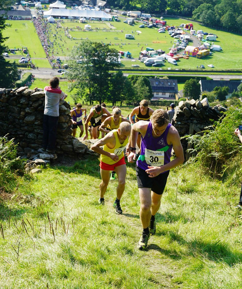 Fell runners tackle the course at Grasmere Sports and Lakeland Show