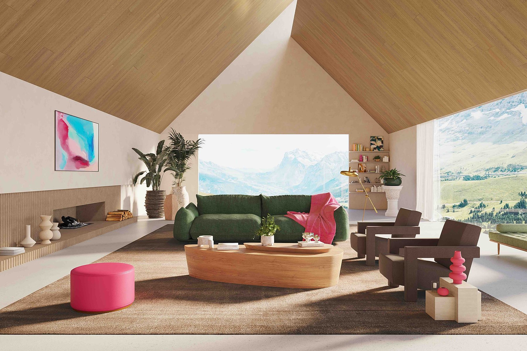Ultrafabrics + Pantone Awakening Fabric Palette in the Home.