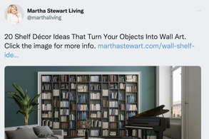 Screencapture of Martha Stewart - Twitter