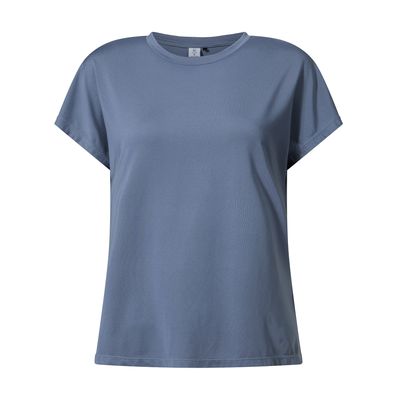 Skyla Women's Short Sleeve Performance Top - Smokey Blue